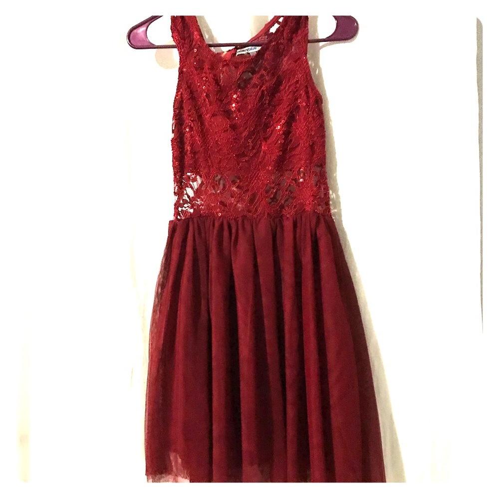 Bailey Blue Dresses | Red Holiday Cocktail Dress